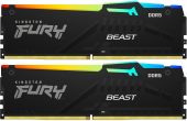 Комплект памяти Kingston Fury Beast Black 2х32 ГБ DIMM DDR5 6000 МГц, KF560C36BBEAK2-64