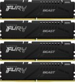 Комплект памяти Kingston Fury Beast Black 4х16 ГБ DIMM DDR5 5200 МГц, KF552C40BBK4-64