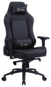 Кресло для геймеров CACTUS CS-CHR-0112BL чёрный, эко.кожа, CS-CHR-0112BL